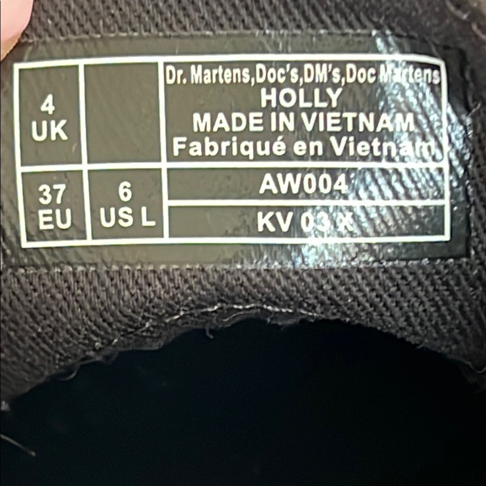 Dr. Martens HOLLY LEATHER PLATFORM SHOES 6 - Picture 16 of 16